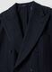 Blazer blu navy gessato in misto lana slim fit_2