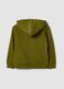 Sudadera verde con capucha de algod&oacute;n org&aacute;nico puro para ni&ntilde;o, corte regular_1