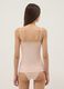 Camisola de modal el&aacute;stico rosa ajuste regular com renda_2