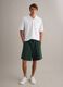 Green cotton-blend jogger shorts with drawstring, relaxed fit_0