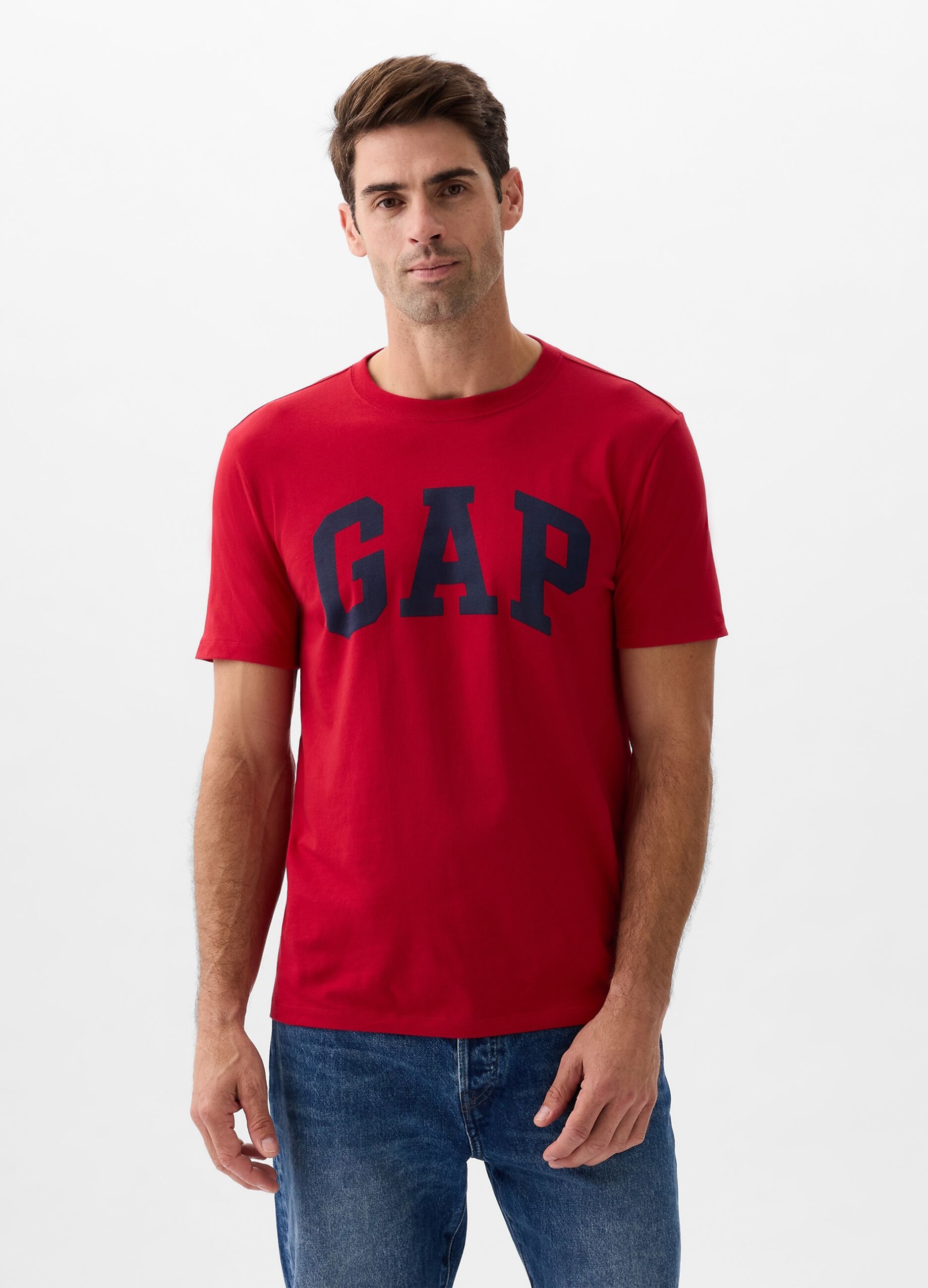 Cotton T-shirt with logo print