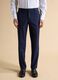 Blue slim-fit stretch formal trousers_1