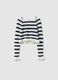 Girl's multicolour striped viscose blend fitted top_3