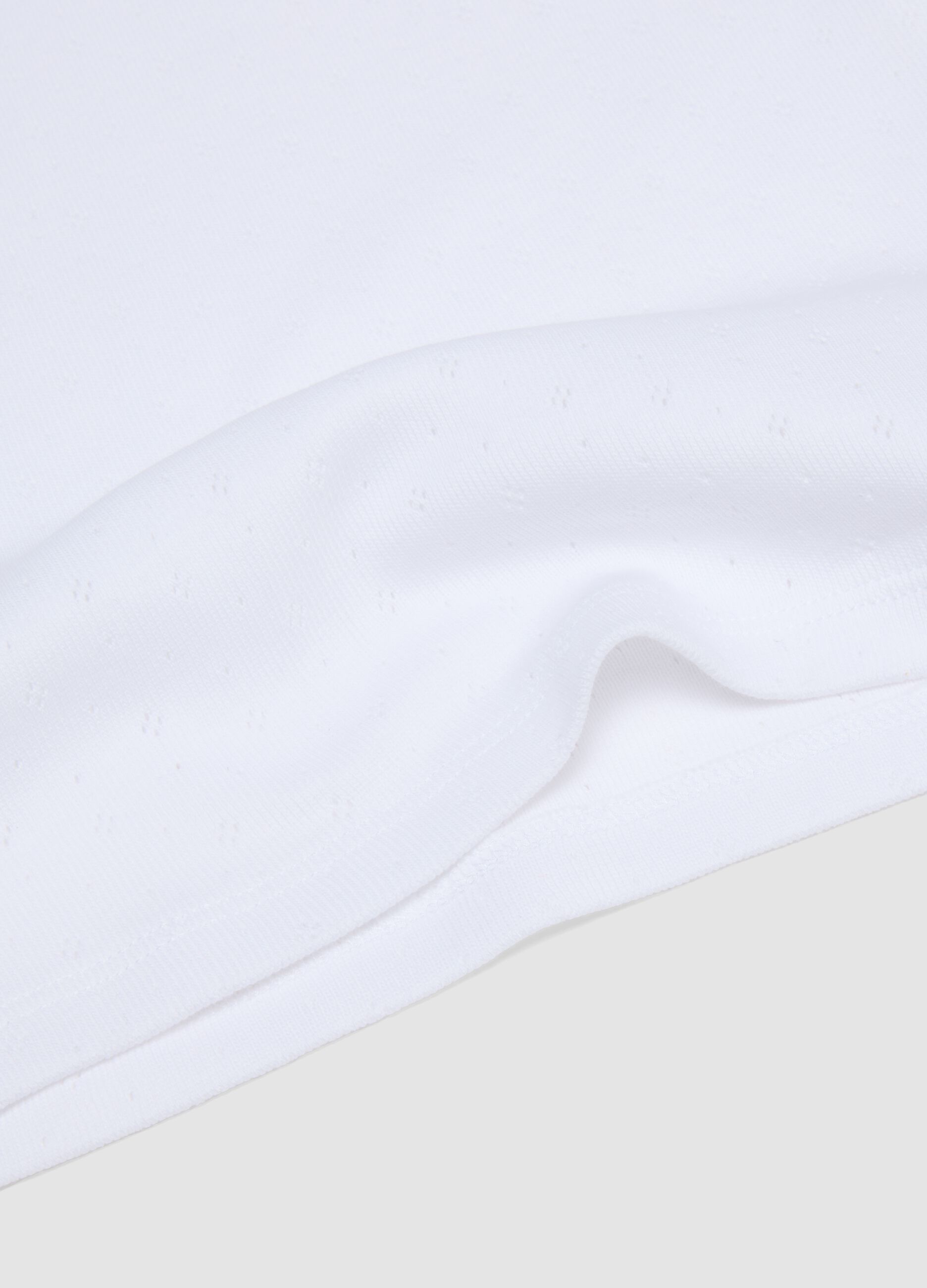 2-pack purple and white organic cotton vests, regular fit