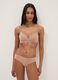 Beige stretch cotton bra with light padding_1