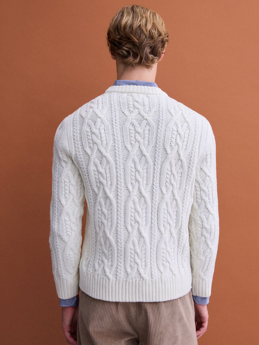 White regular-fit jacquard wool-blend jumper_3