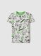 T-shirt infantil em puro algod&atilde;o multicolorido regular fit com estampa_3