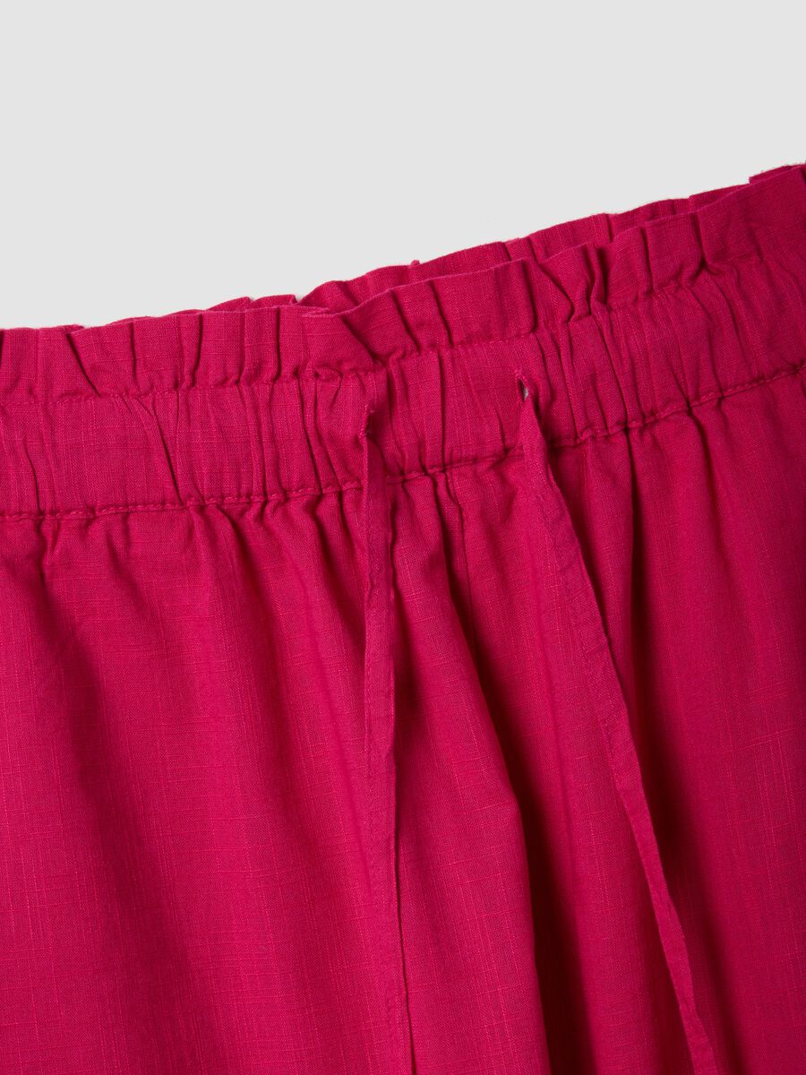 Pink 100% cotton shorts, regular fit_5