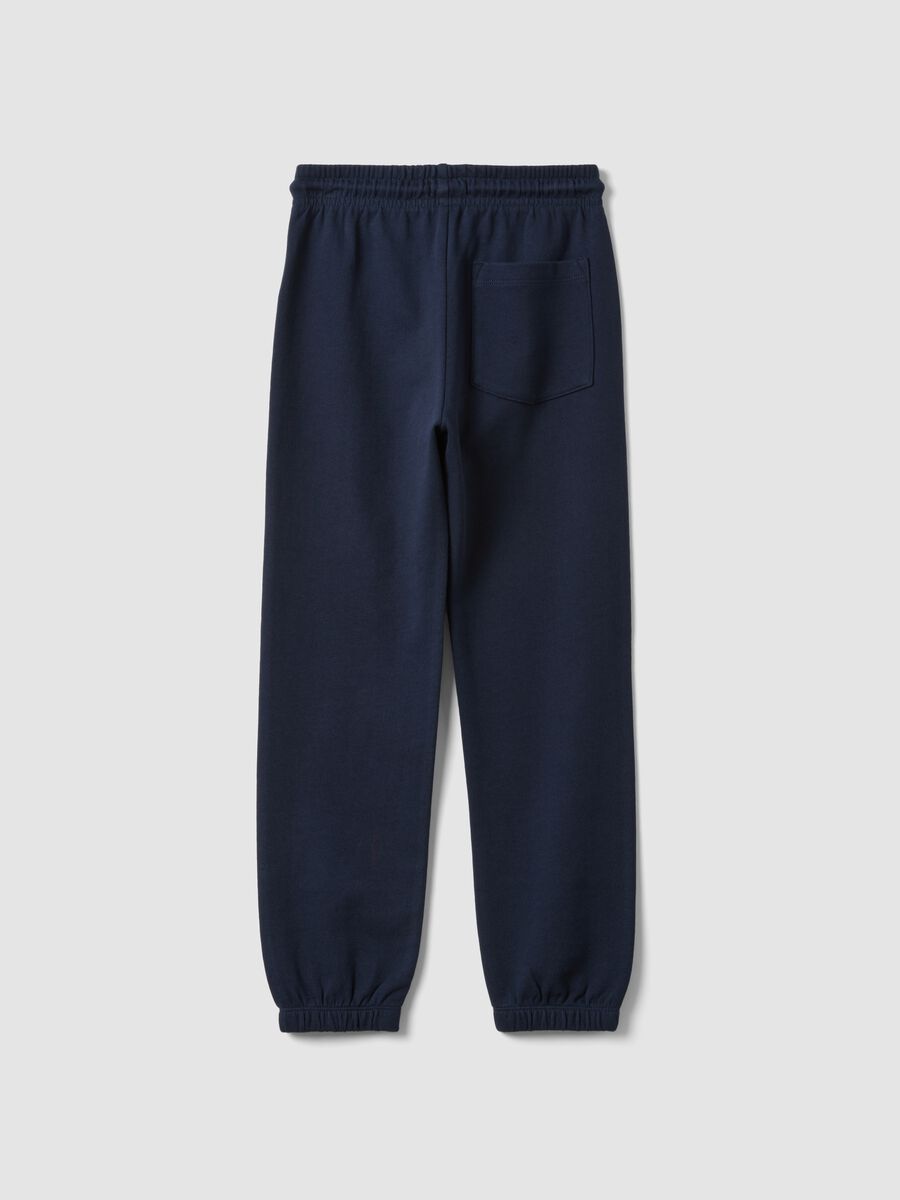 Navy blue &pi;&alpha;&nu;&tau;&epsilon;&lambda;ό&nu;&iota; &phi;ό&rho;&mu;&alpha;&sigmaf; jogger &alpha;&pi;ό 100% &omicron;&rho;&gamma;&alpha;&nu;&iota;&kappa;ό &beta;&alpha;&mu;&beta;ά&kappa;&iota;, regular fit, &gamma;&iota;&alpha; &alpha;&gamma;ό&rho;&iota;_1
