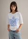 White pure cotton T-shirt relaxed fit with paisley pattern_2