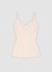 Pink stretch V-neck camisole_1