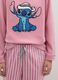 Pink striped regular fit pyjamas with Disney decoration_3