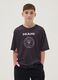 Black regular-fit short-sleeve T-shirt_0