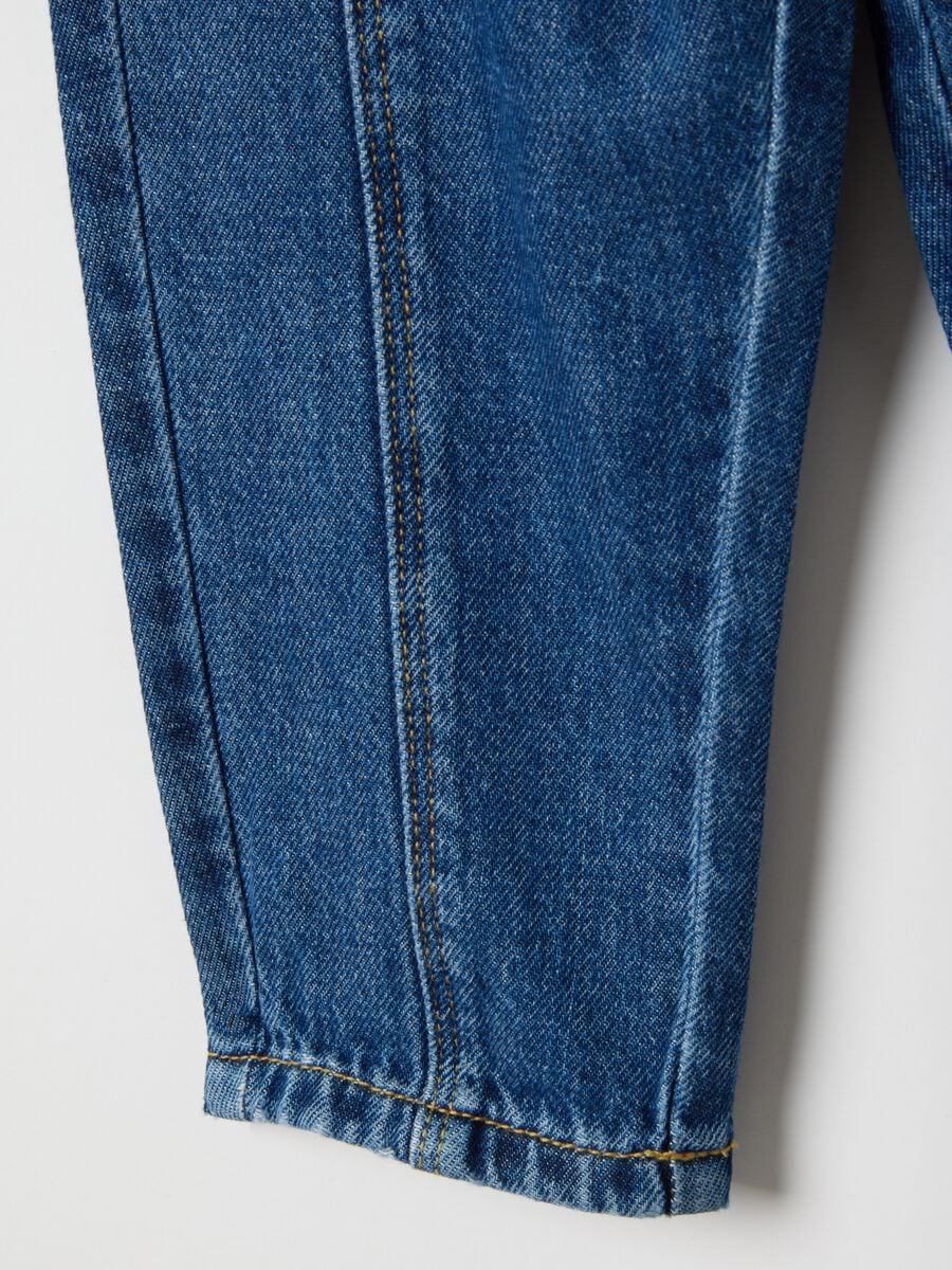Jungen Regular Fit Hose aus reiner Baumwolle in Blau Denim_2