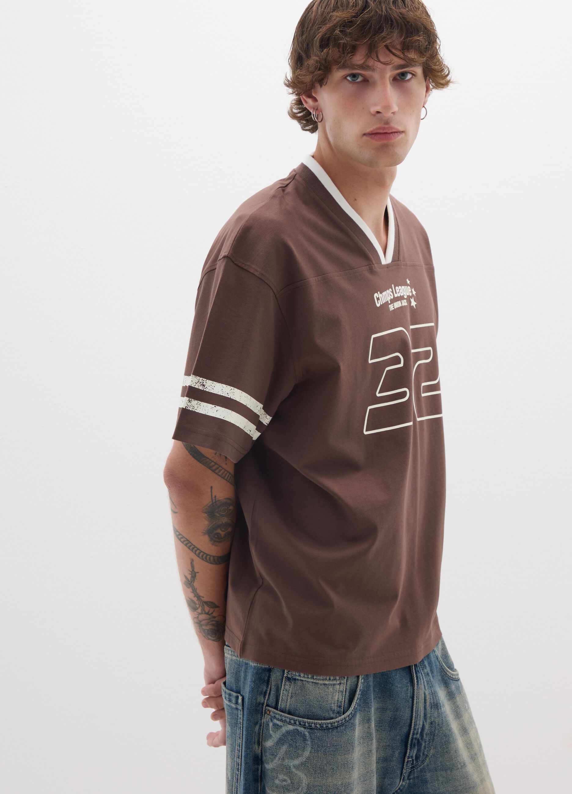 Brown Pure Cotton Regular Fit T-shirt