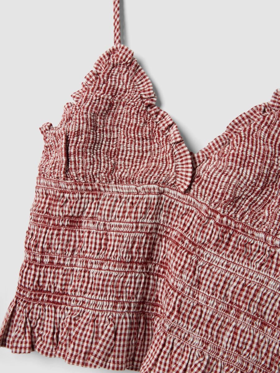 Multicolour striped pure cotton slim fit tank top_5