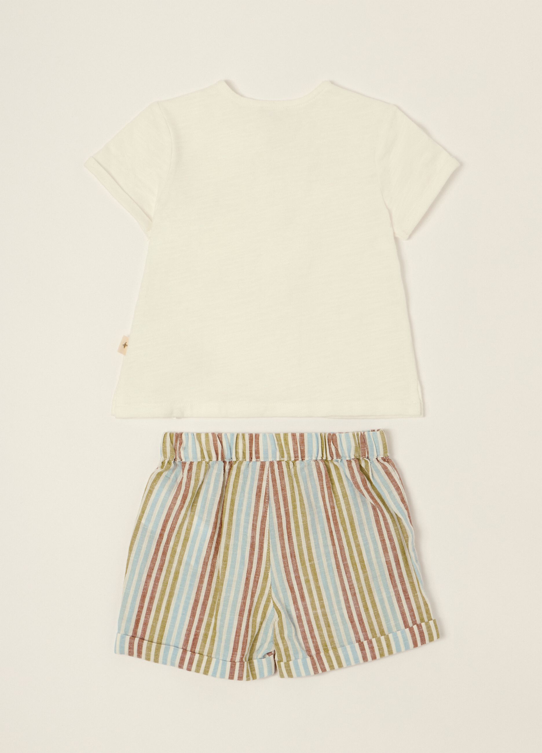 Multicolour pure cotton baby set