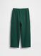 Green cotton trousers for kids_1