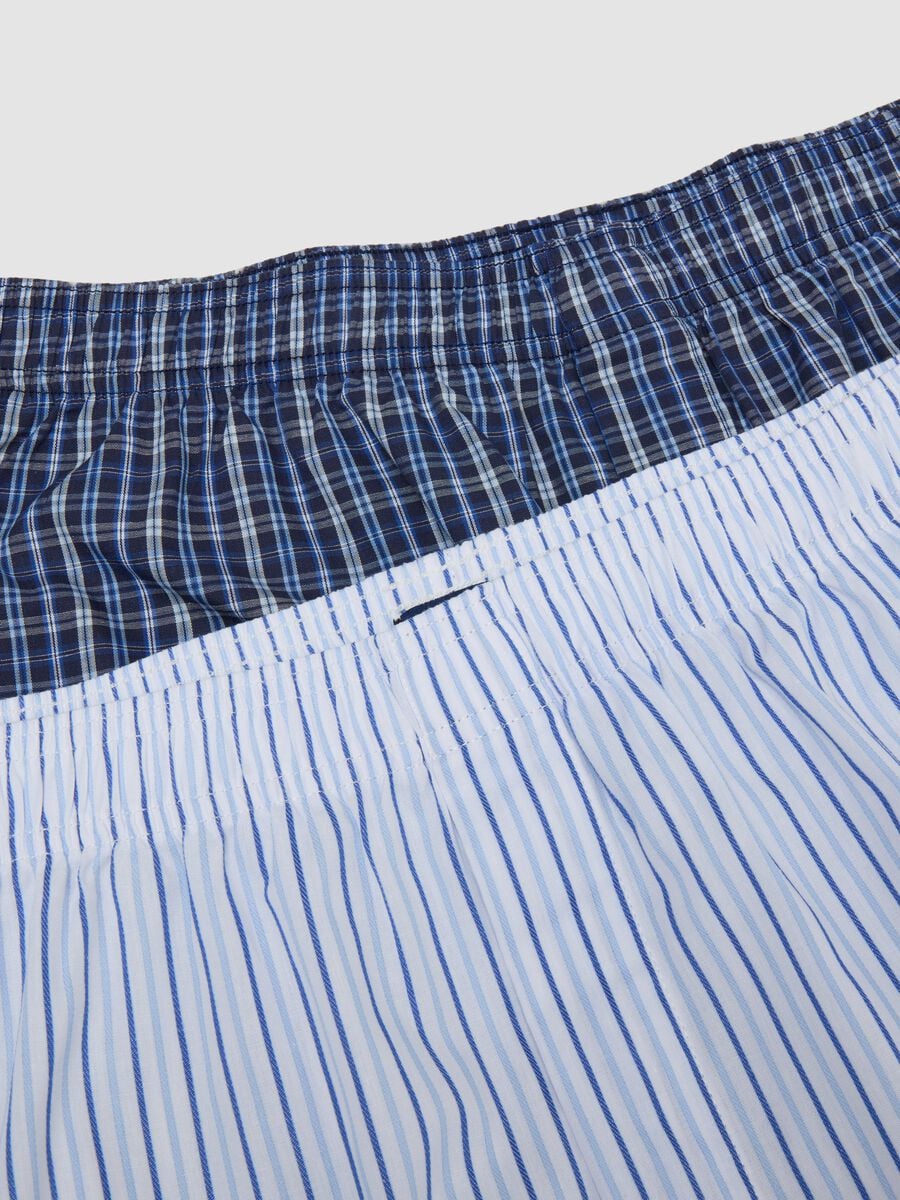 Pack de 2 boxers brancos e azul-claro em algod&atilde;o org&acirc;nico puro_1