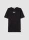 Black regular fit pure cotton t-shirt with Everlast logo_4