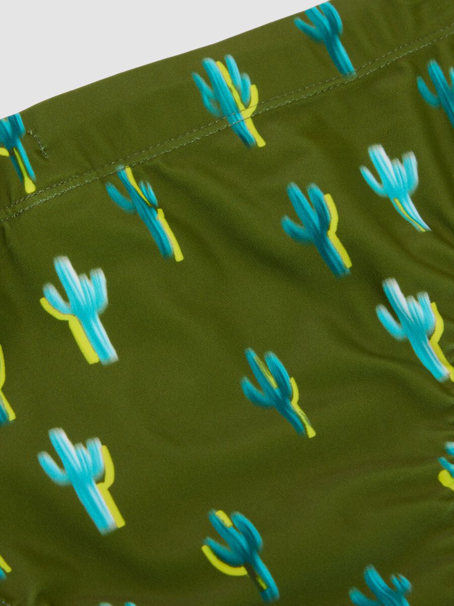 Green stretch-fabric swim briefs_3