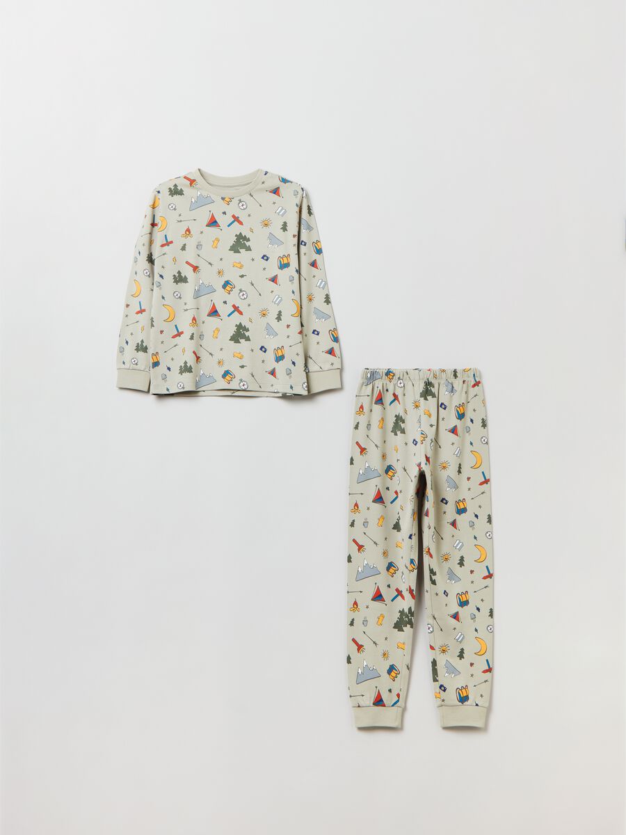 Printed cotton pyjamas_0