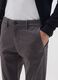 Grey stretch cotton regular fit trousers_3