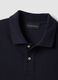 Short sleeve polo in pure blue cotton regular fit_5