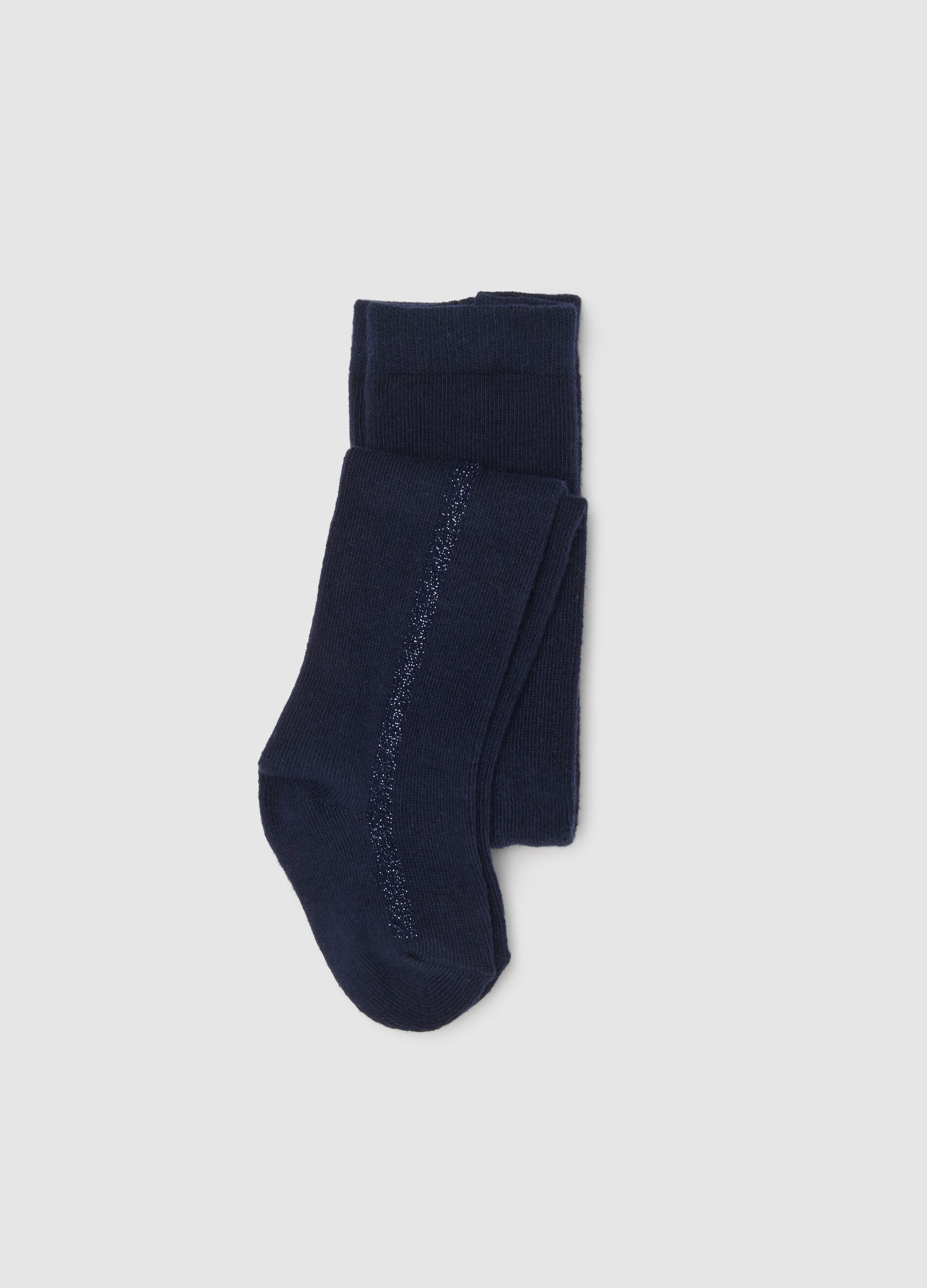 Babystretch-Strumpfhosen aus blauem Baumwolle