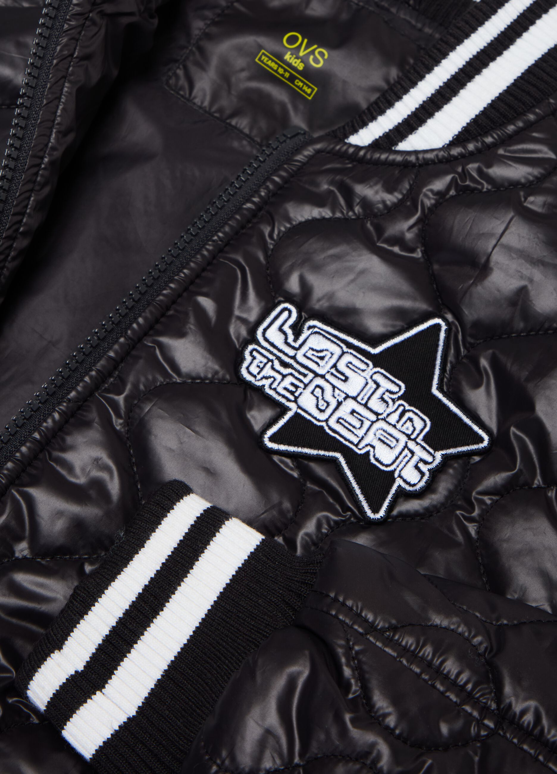 Bomber ultralight con patch lettering