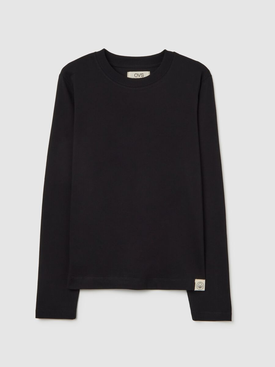 Black pure cotton regular fit shirt_4