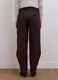 Brown pure cotton barrel-fit trousers_2