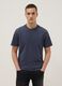 Blue pure cotton short sleeve regular fit T-shirt_1
