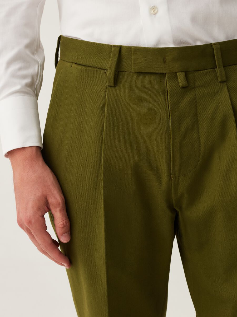 The Perfect Item slim-fit chino trousers in triple twist cotton_2