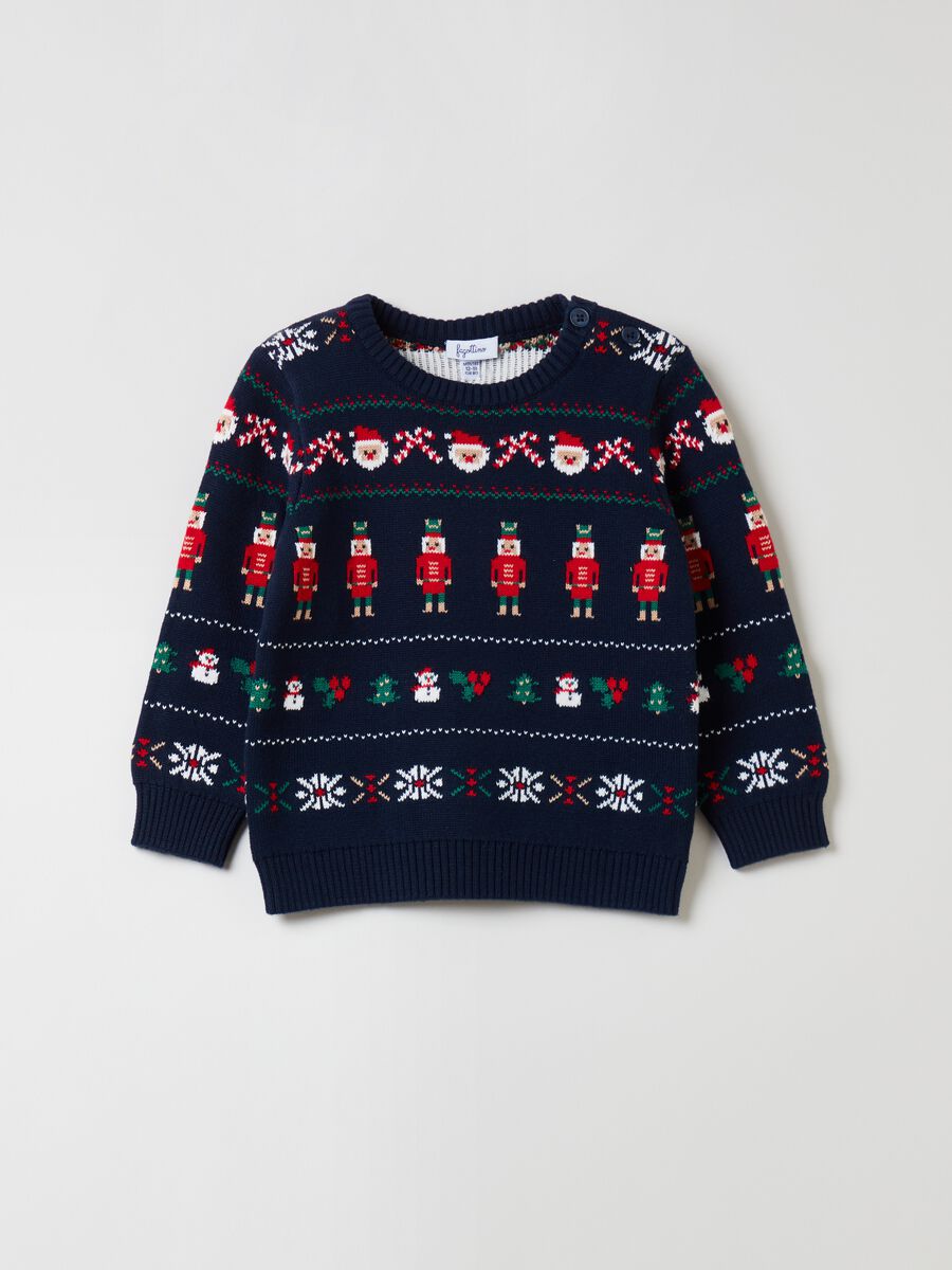 Christmas Jumper with jacquard drawings_0