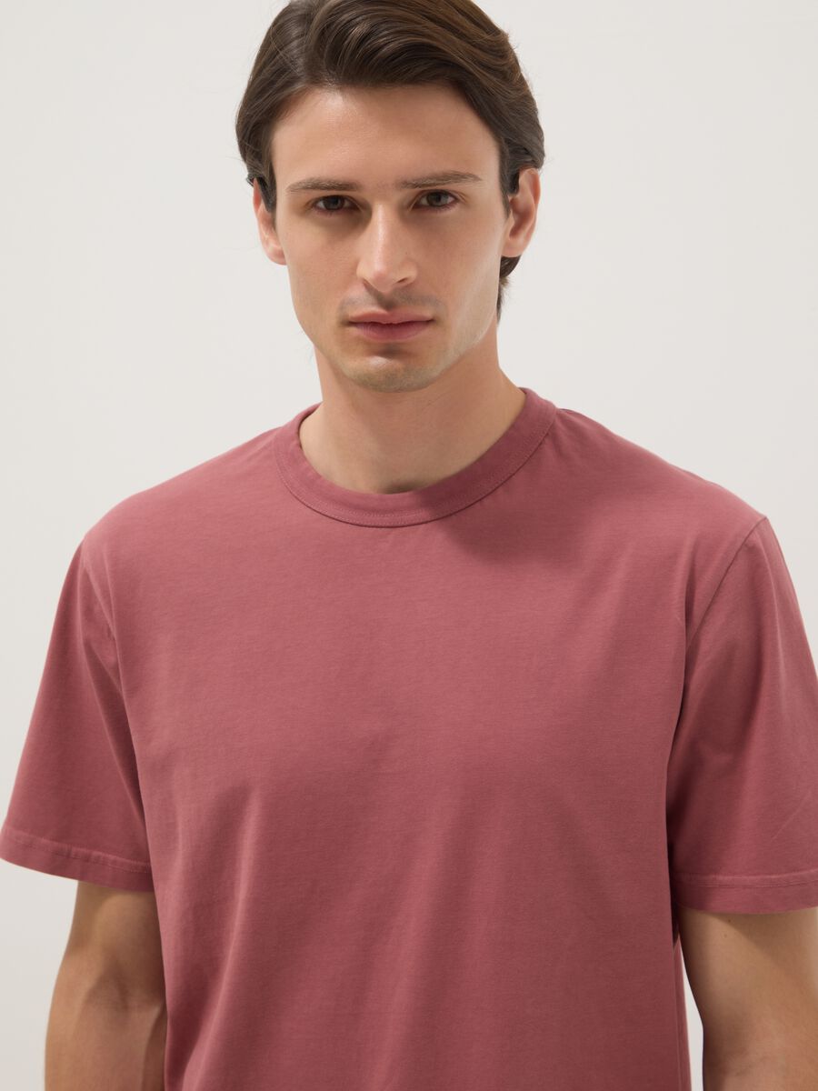 Pink pure cotton relaxed-fit T-shirt_3