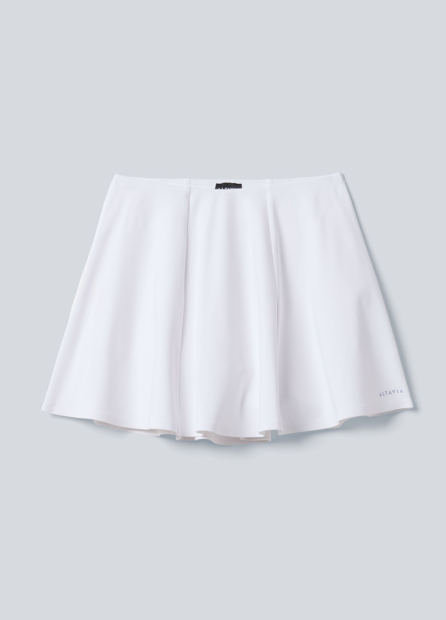 White ALTAVIA COURT sports skirt in stretch technical fabric with integrated shorts