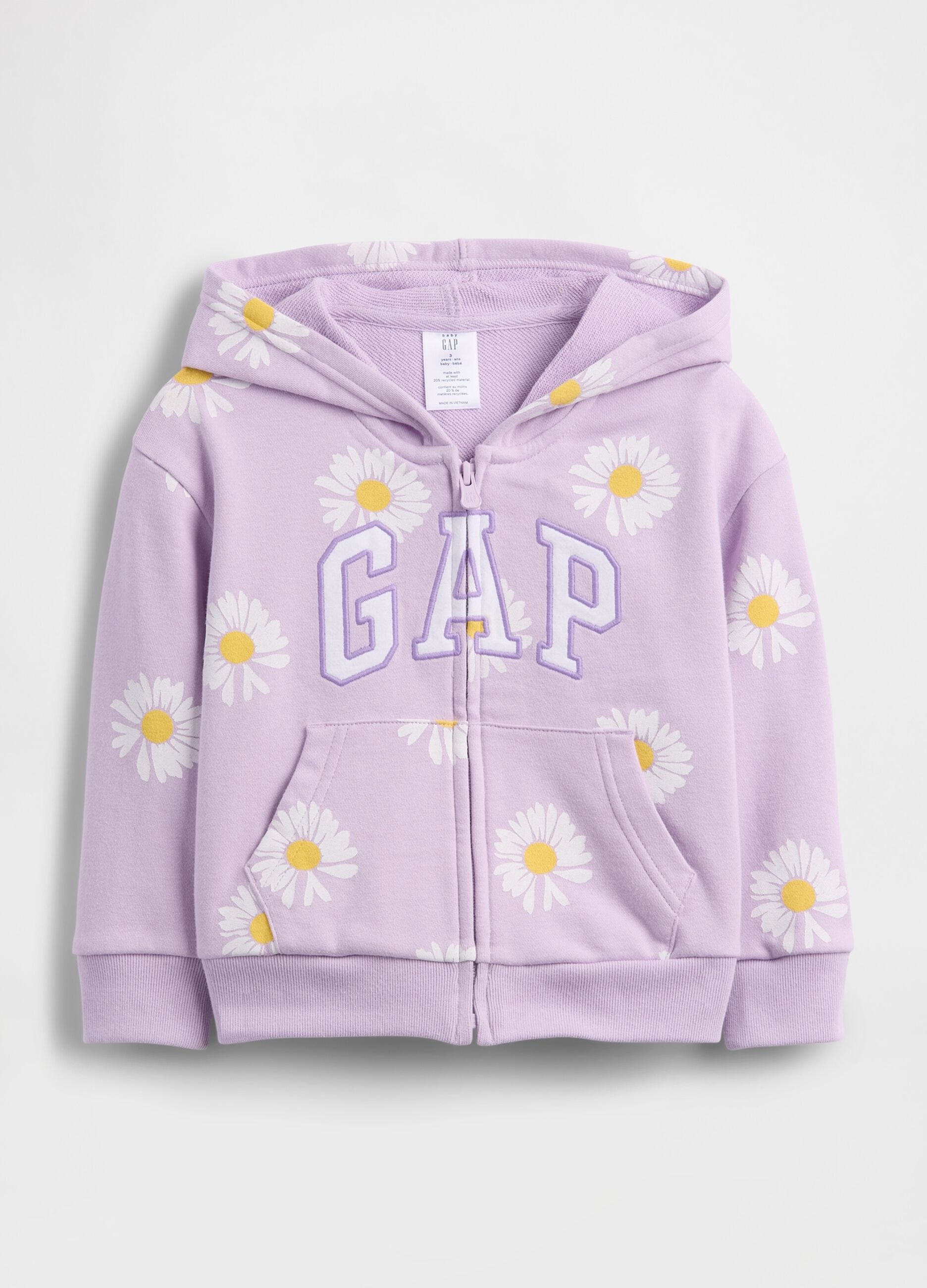 Cotton-blend zip-up hoodie