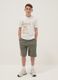 Boys&rsquo; green cotton-blend shorts, oversized fit_0