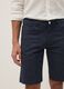 Blue stretch cotton shorts_3