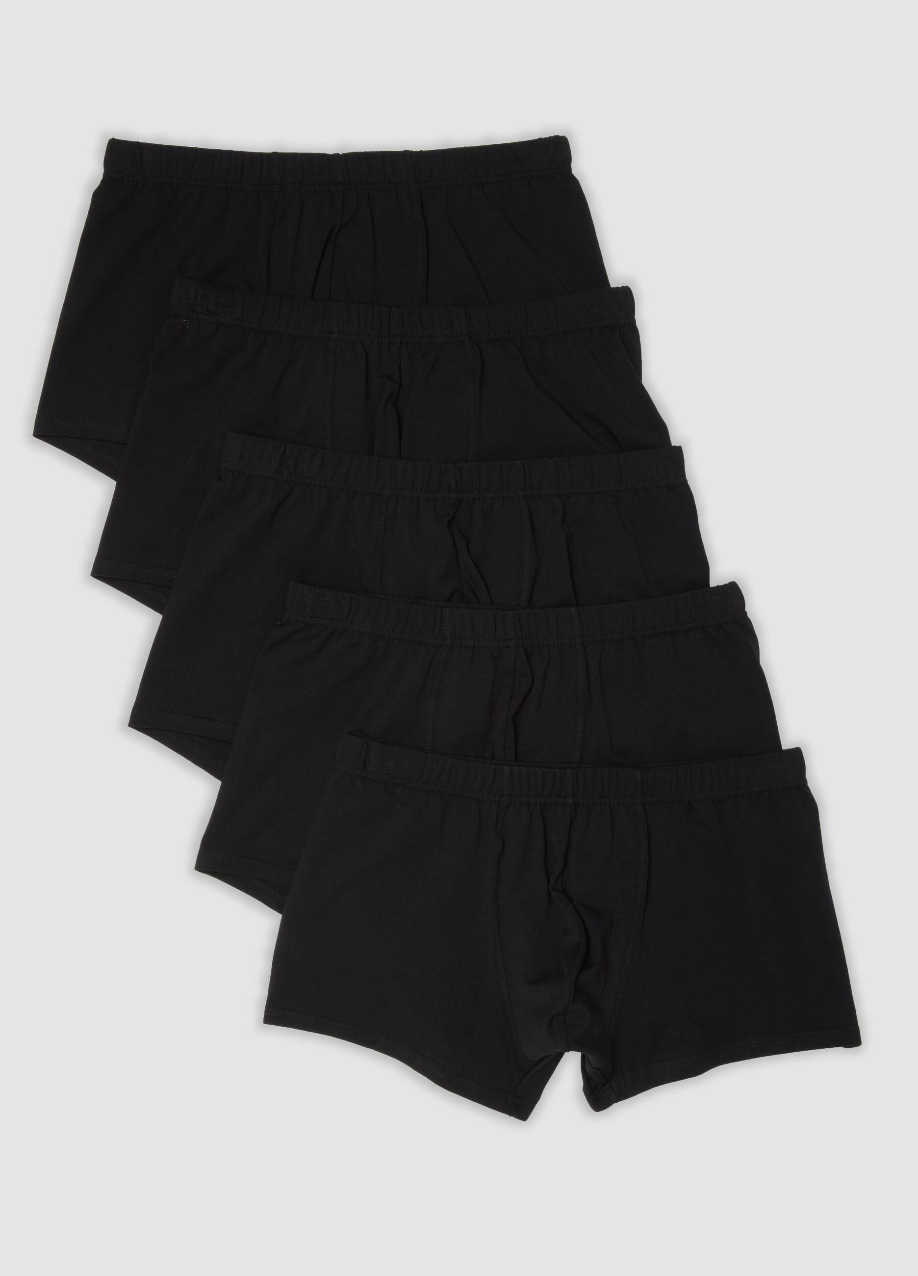 5er-Pack schwarze Boxershorts aus Bio-Baumwolle