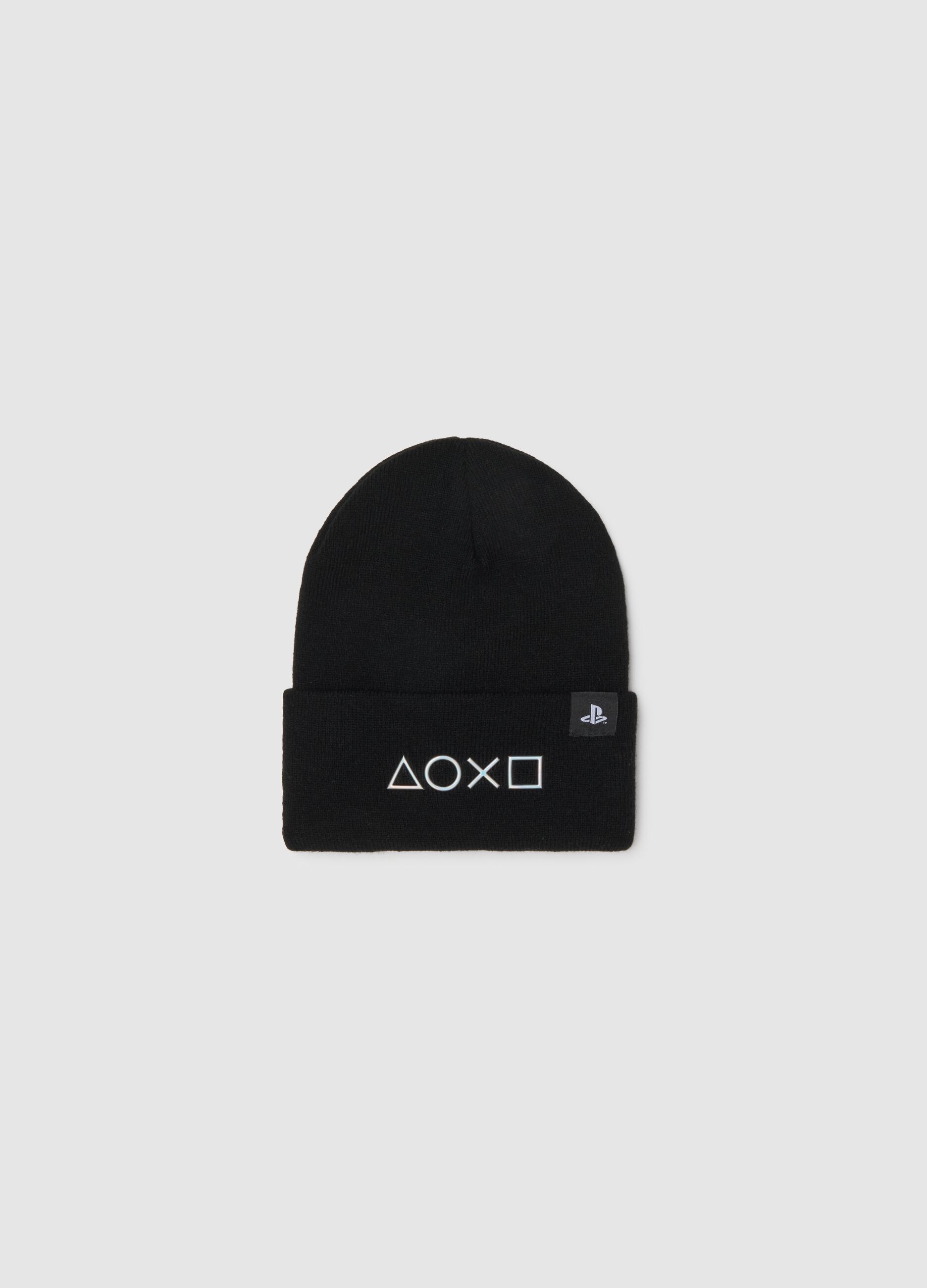 Children&rsquo;s Black Beanie with Playstation Embroidery