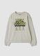 Grey 100% cotton gaming-print crew-neck sweatshirt_3