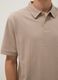 Beige Stretch Cotton Polo Regular Fit_3
