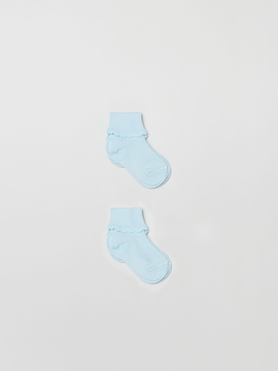 Two-pair pack short newborn socks_0