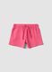 Girls&rsquo; pink pure cotton shorts, regular fit_0