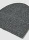 Dark grey stretch-wool beanie_1