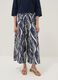 Blue viscose-blend palazzo trousers_1