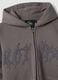 Dark grey cotton-blend hooded sweatshirt with embossed embroidery_2