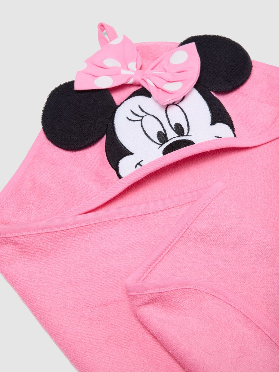 Baby Girl's Pink Cotton Blend Minnie Bathrobe_2